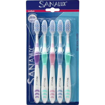Brosse à dents Sanalux 5 pcs M