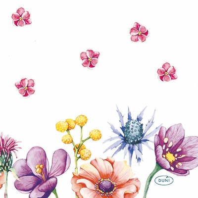 Servietten 24 × 24 cm Blumen