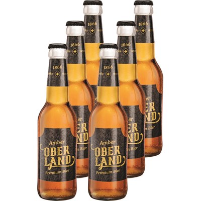 Bier Amber Oberland Prem. 6 × 33 cl