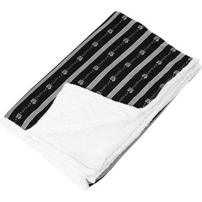 Fleece-Decke schwarz 150 × 200 cm