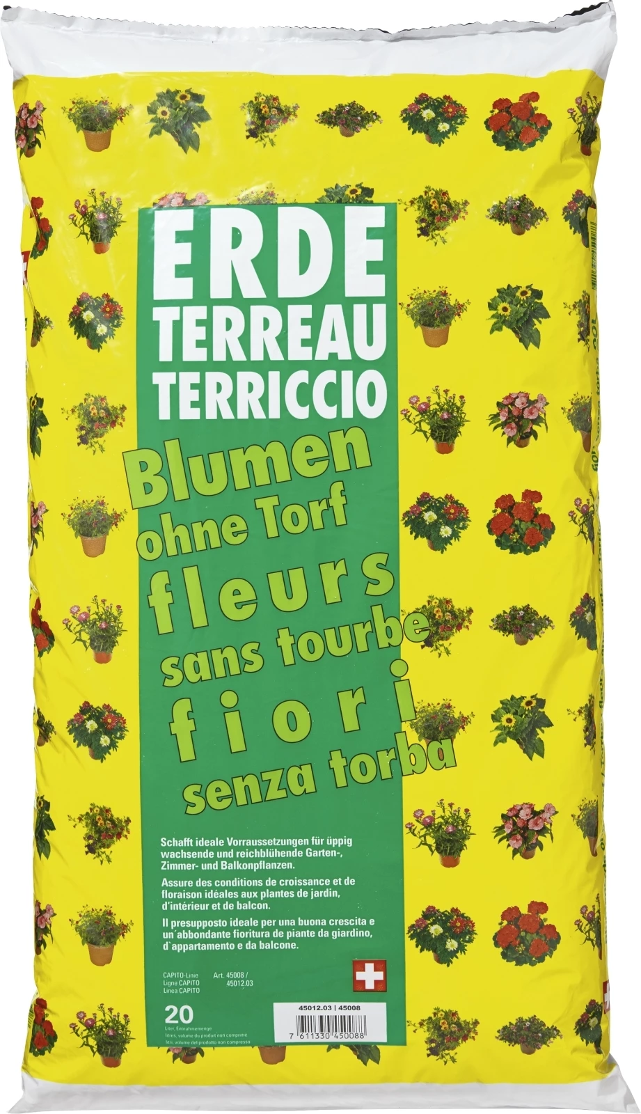Blumenerde o. Torf Capito 20 l Gartenerden LANDI