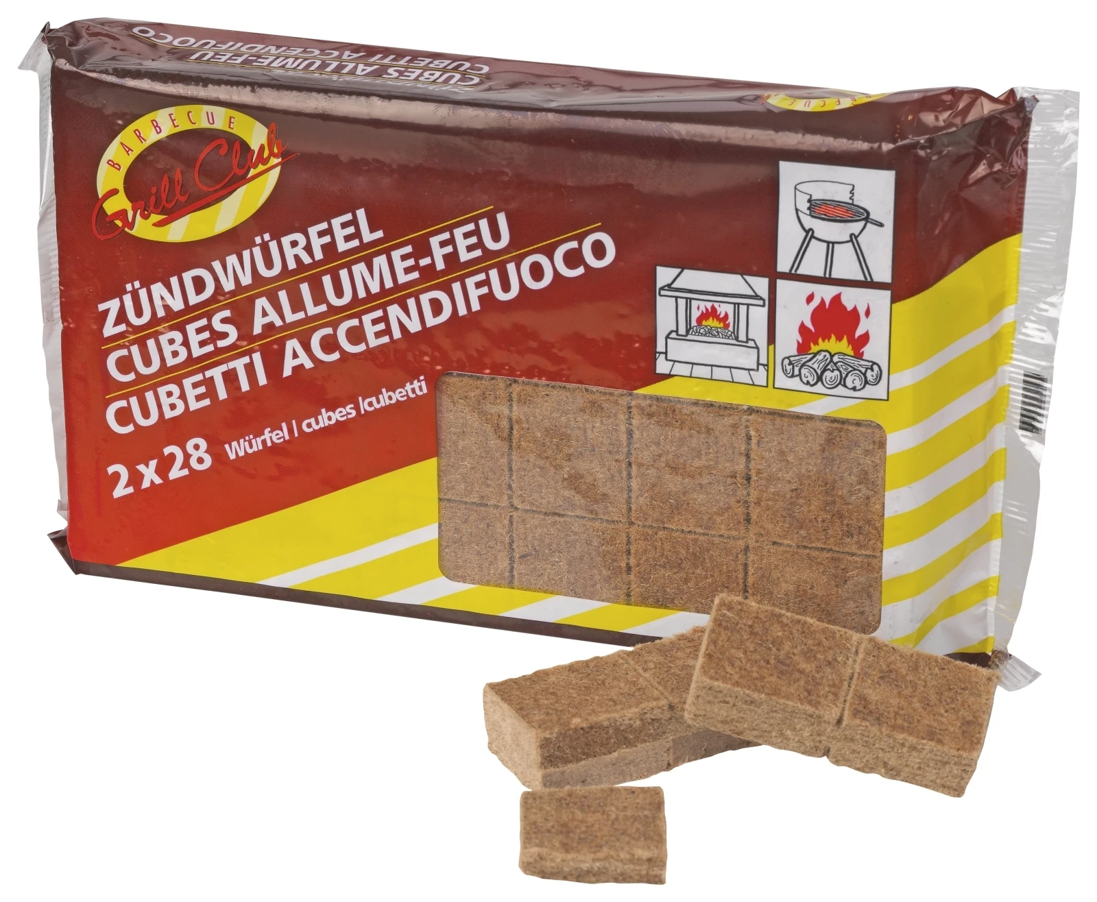 Cubes Allume-feu Flamax - Lot De 288, 576 Ou 1152 Cubes - Pour Barbecue, Cheminée, Feu De Camp, Allumage Facile