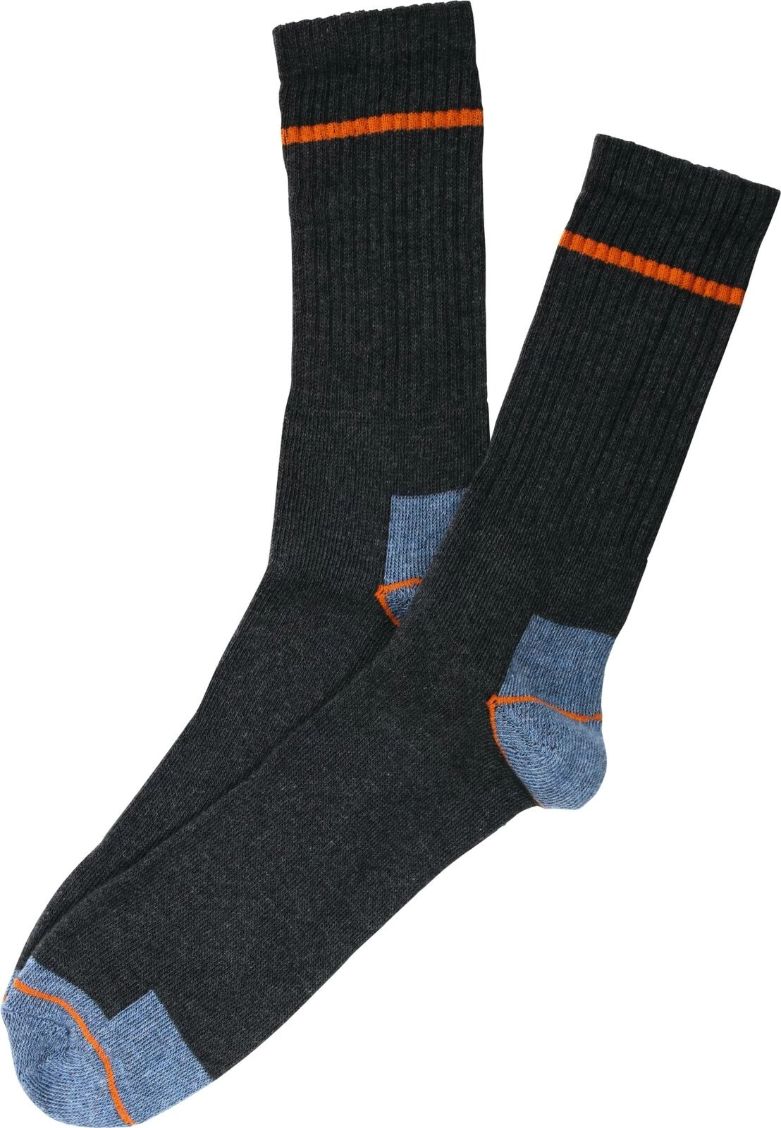Lot De 10 Paires Chaussettes De Travail Homme - 75% Coton, Renforcées Talon/pointe - Longueur Mollet, Confort Et Durabilité - Taille Unique Ajustable