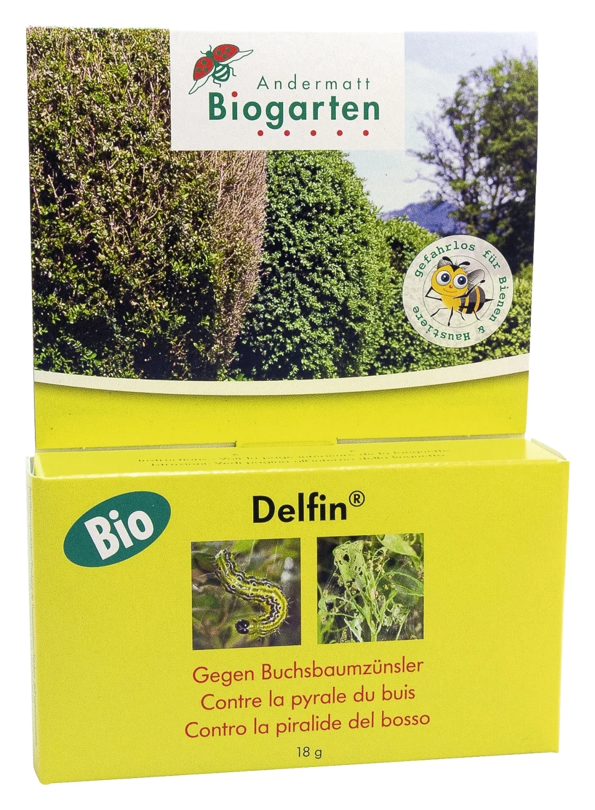 Delfin gegen Buchsbaumzünsler