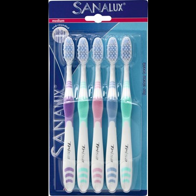 Brosse à dents Sanalux 5 pcs M