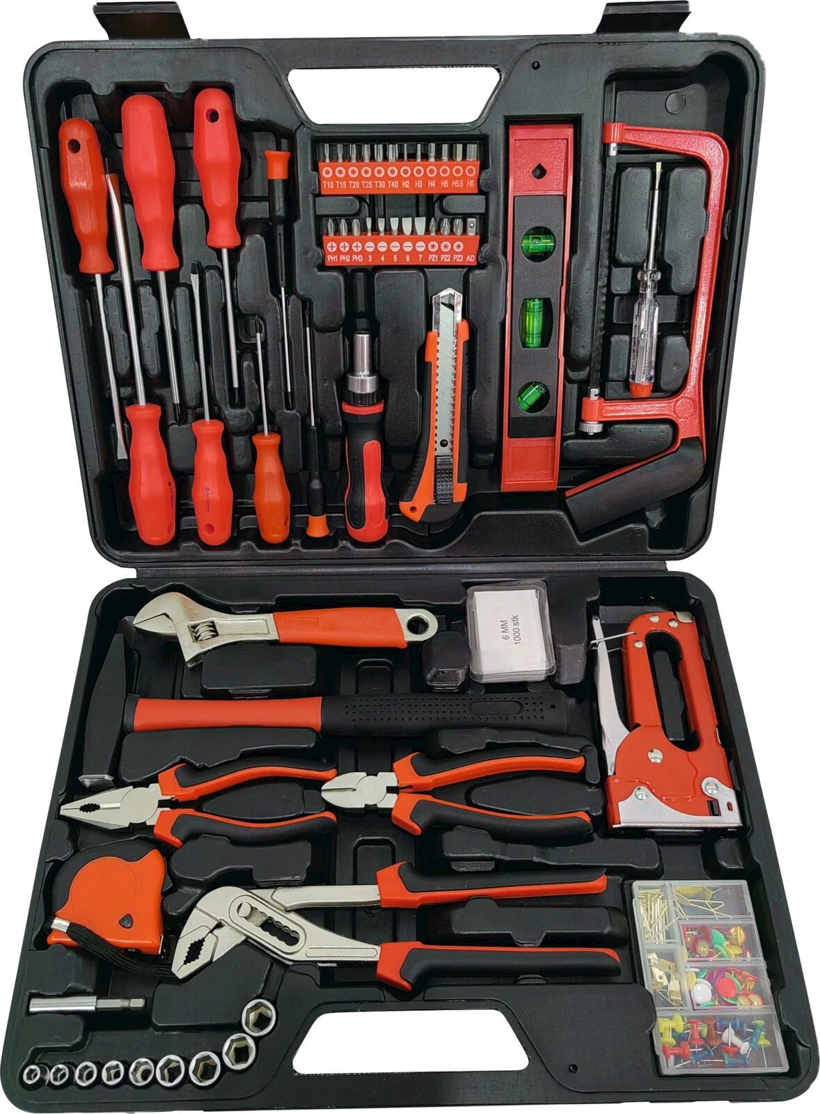 Valise alu à outils ménage 60 pcs