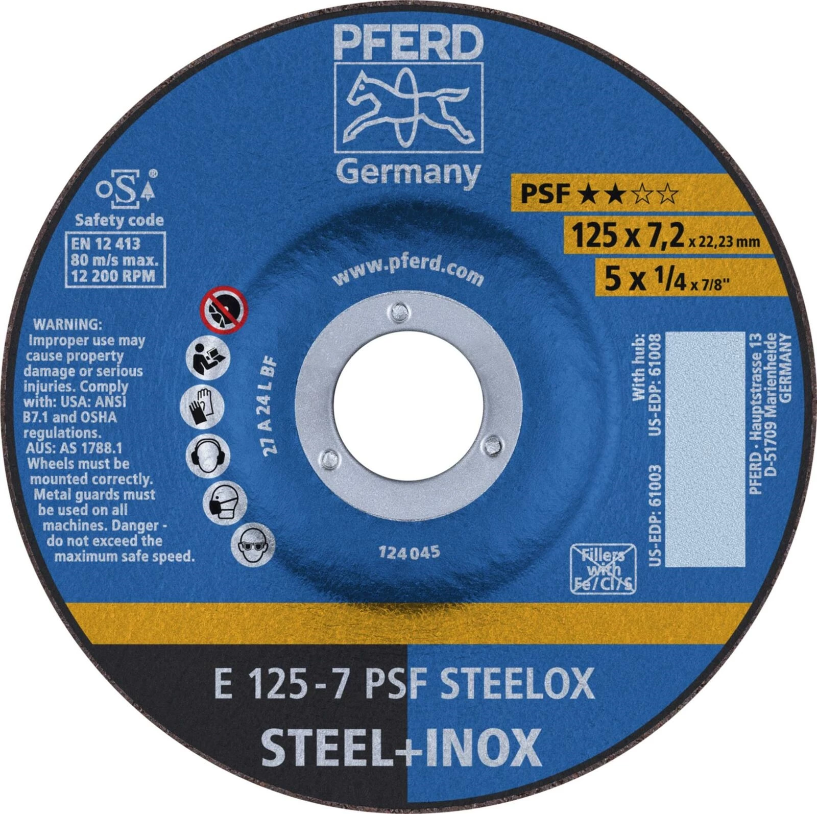 Schruppscheibe 125 × 6