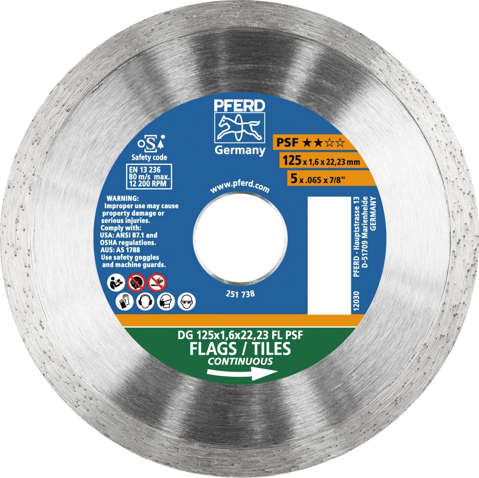 Trennscheibe Diamant Ker. 115 mm