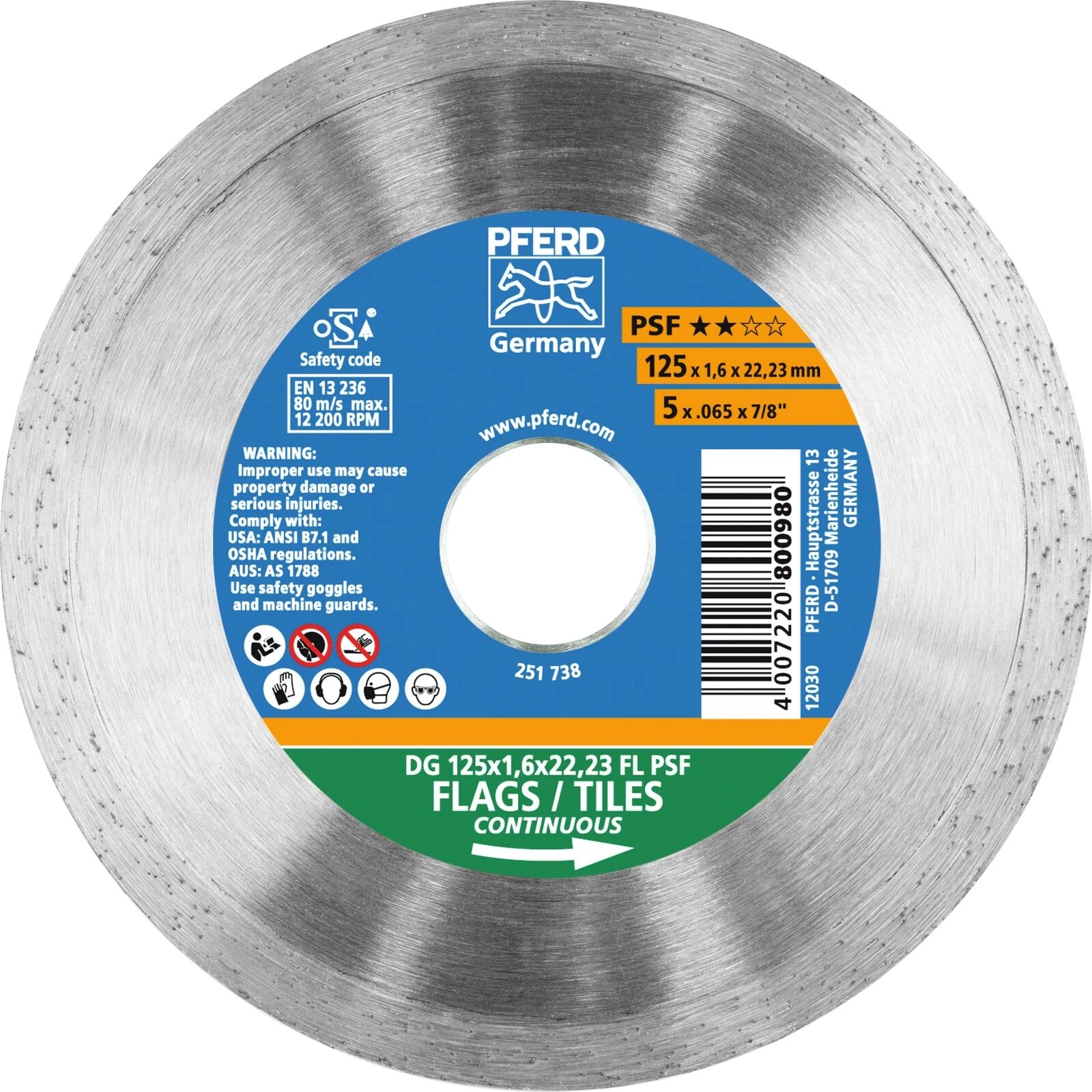 Trennscheibe Diamant Ker. 125 mm