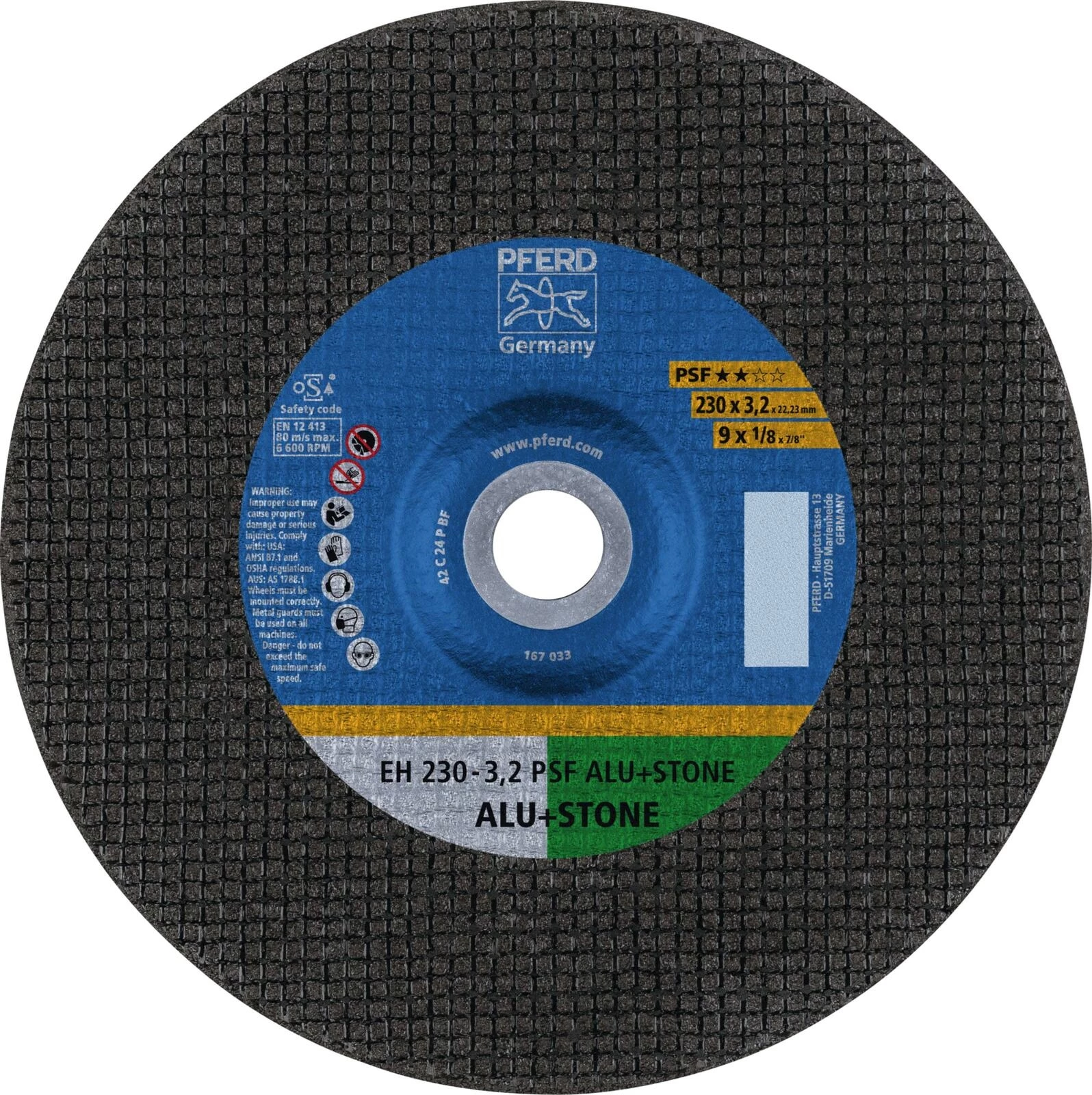 Trennscheibe Stein 230×3×22mm