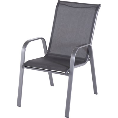 Chaise empilable alu/textilène