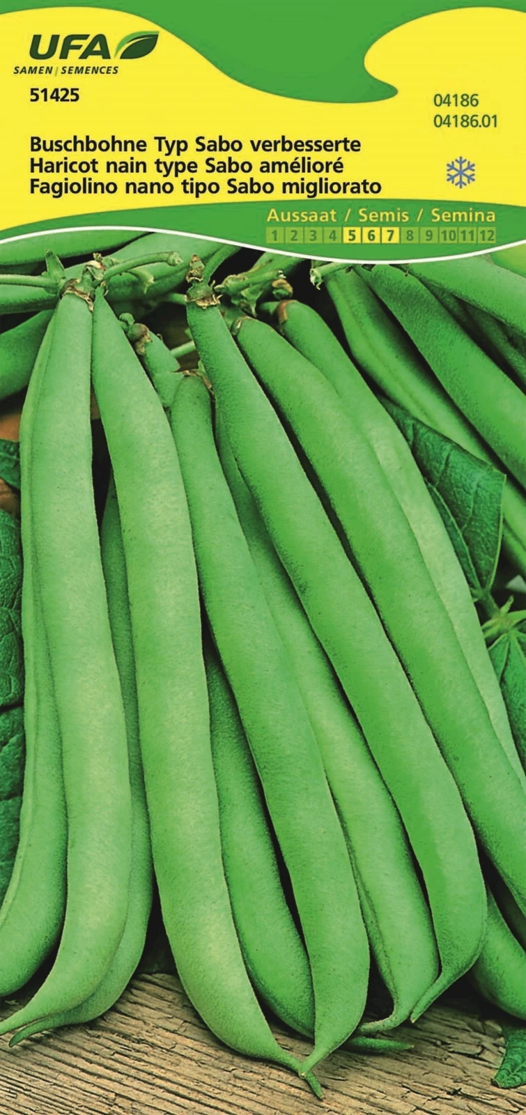 Buschbohnen Typ Sabo UFA
