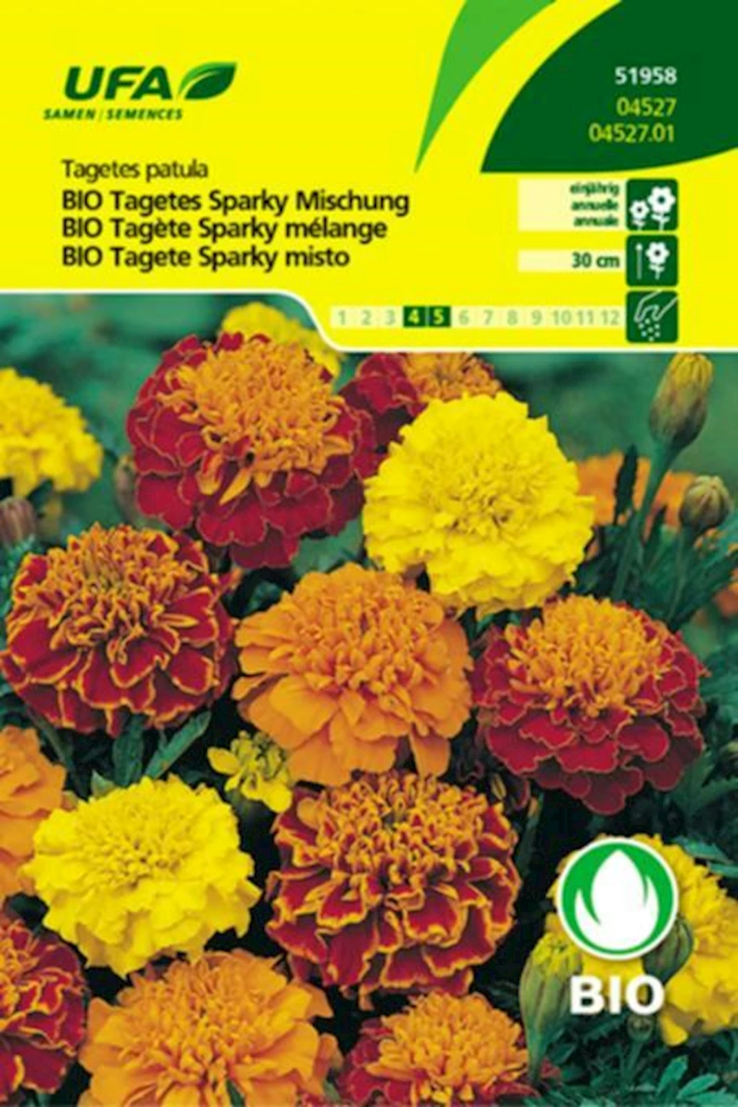 Tagetes Sparky Mischung BIO-K UFA