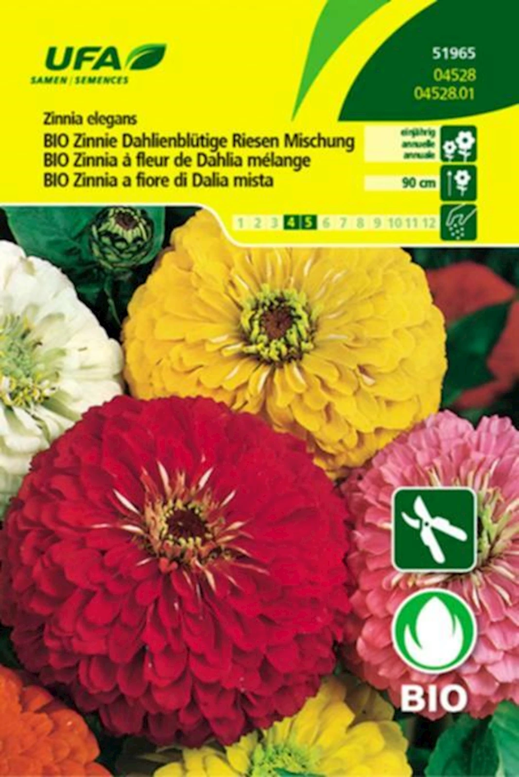 Zinnie Riesen Mix BIO-K UFA