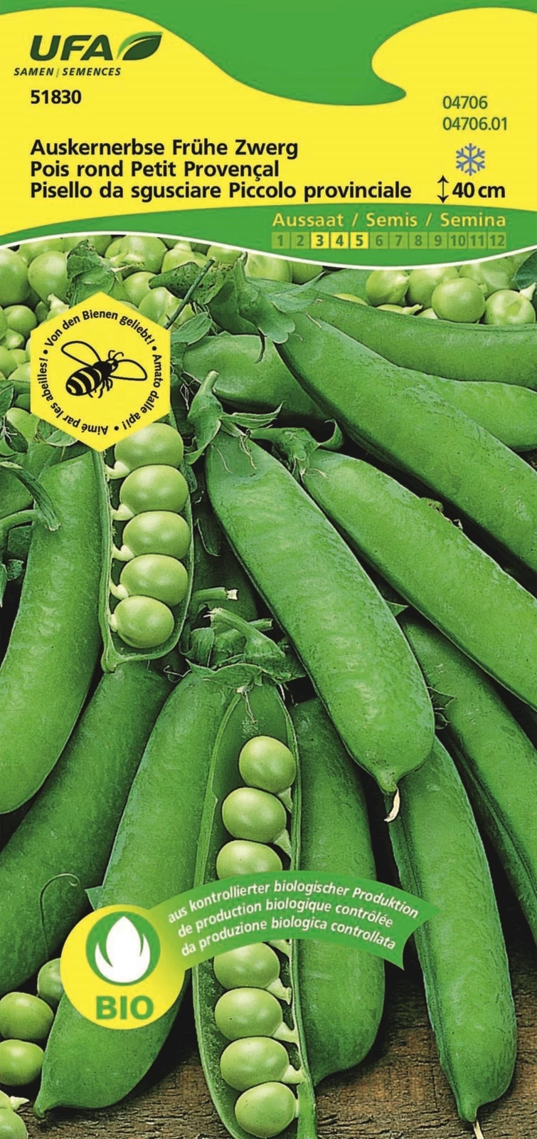 Auskernerbsen Frühe Zwerg BIO-K UFA