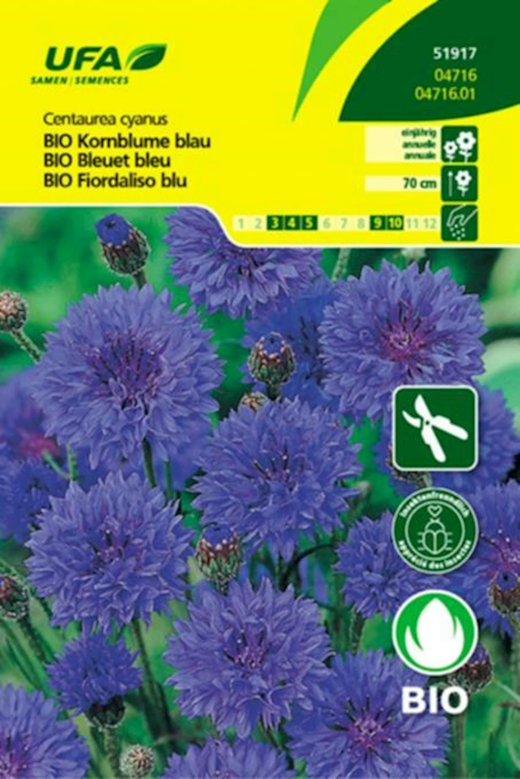 Kornblume  blau BIO-K UFA