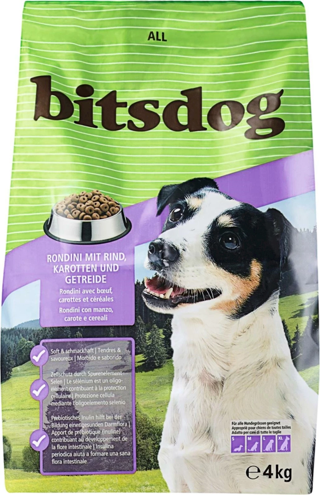 Hundefutter Rondini bitsdog 4 kg