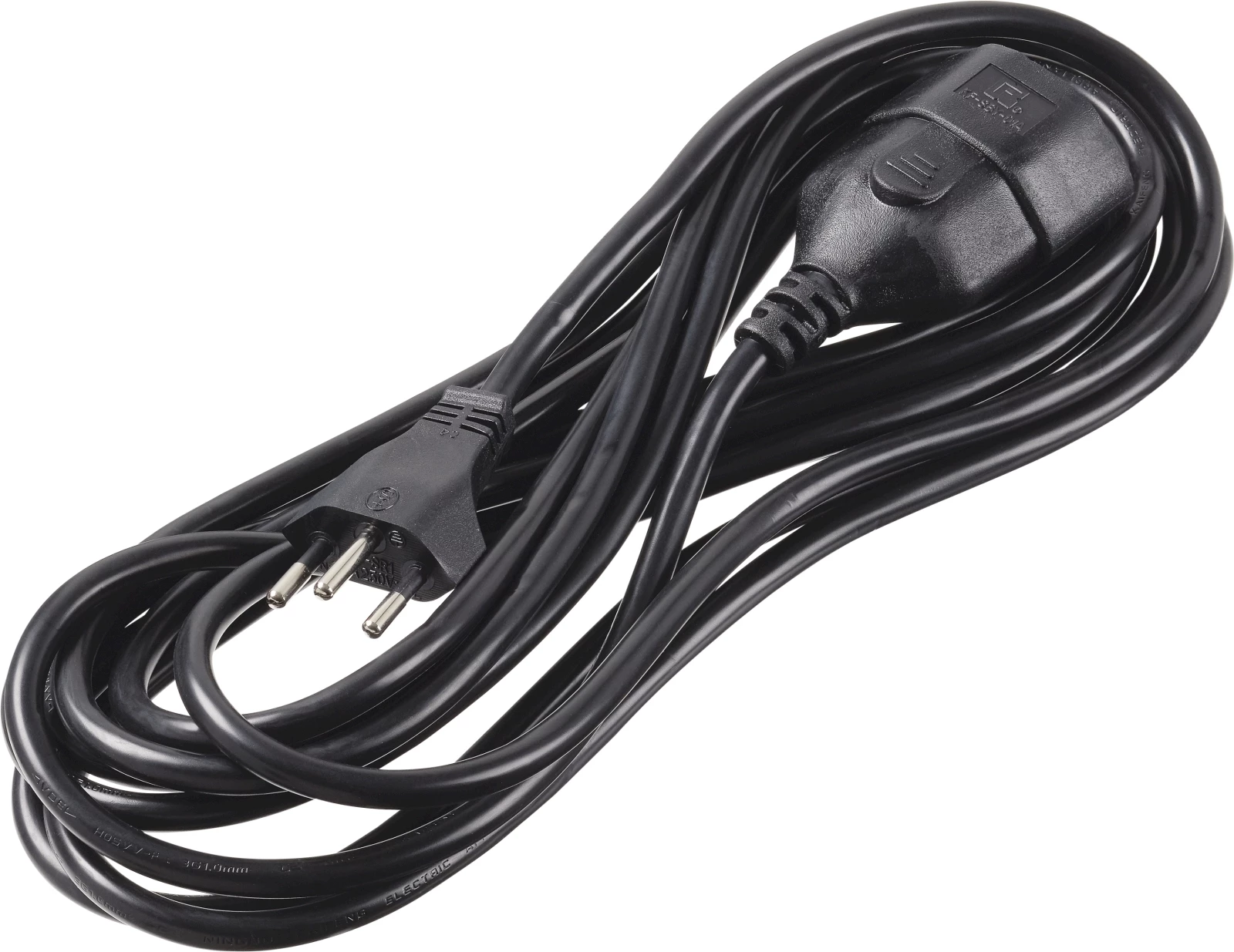 Verlängerungskabel schwarz 5 m