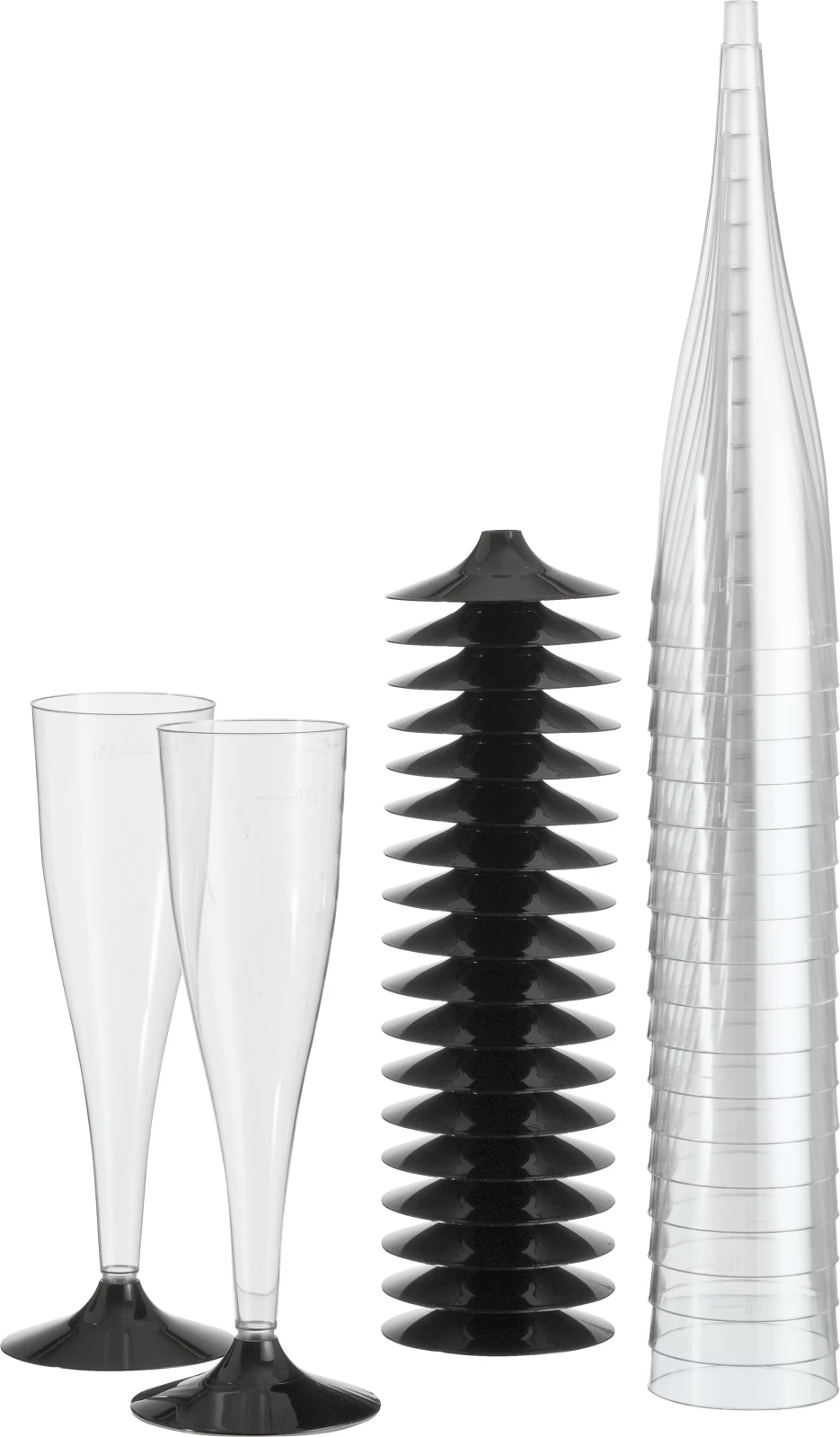 Champagnerglas Plastik 20St