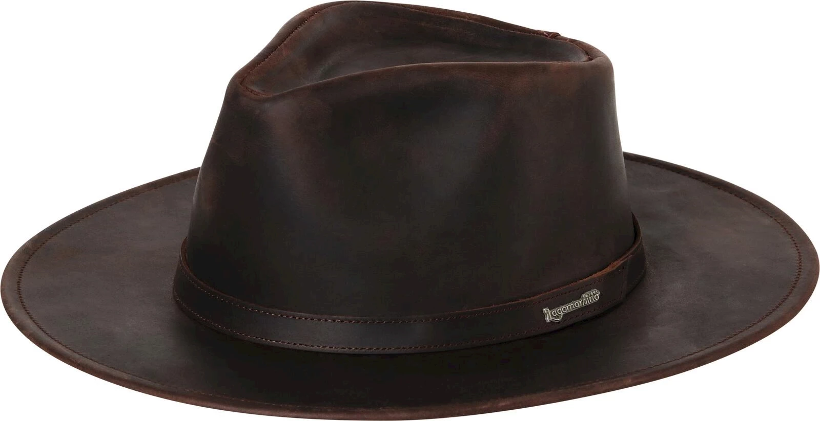 Lederhut braun Gr. 57