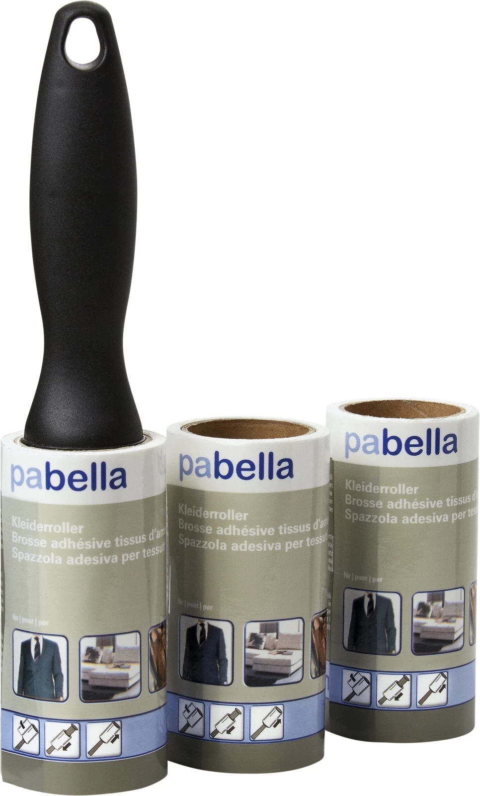 Kleiderroller mit 2 Ersatzrollen 3 x 9 m