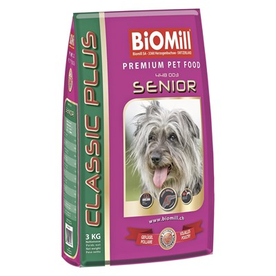 Aliment p. chien Seni. 3kg Biomill