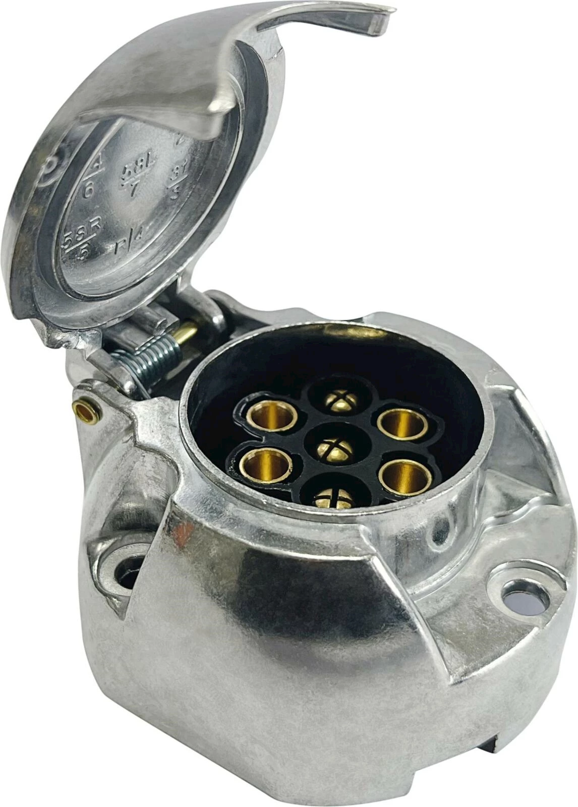 Steckdose 7-polig Alu