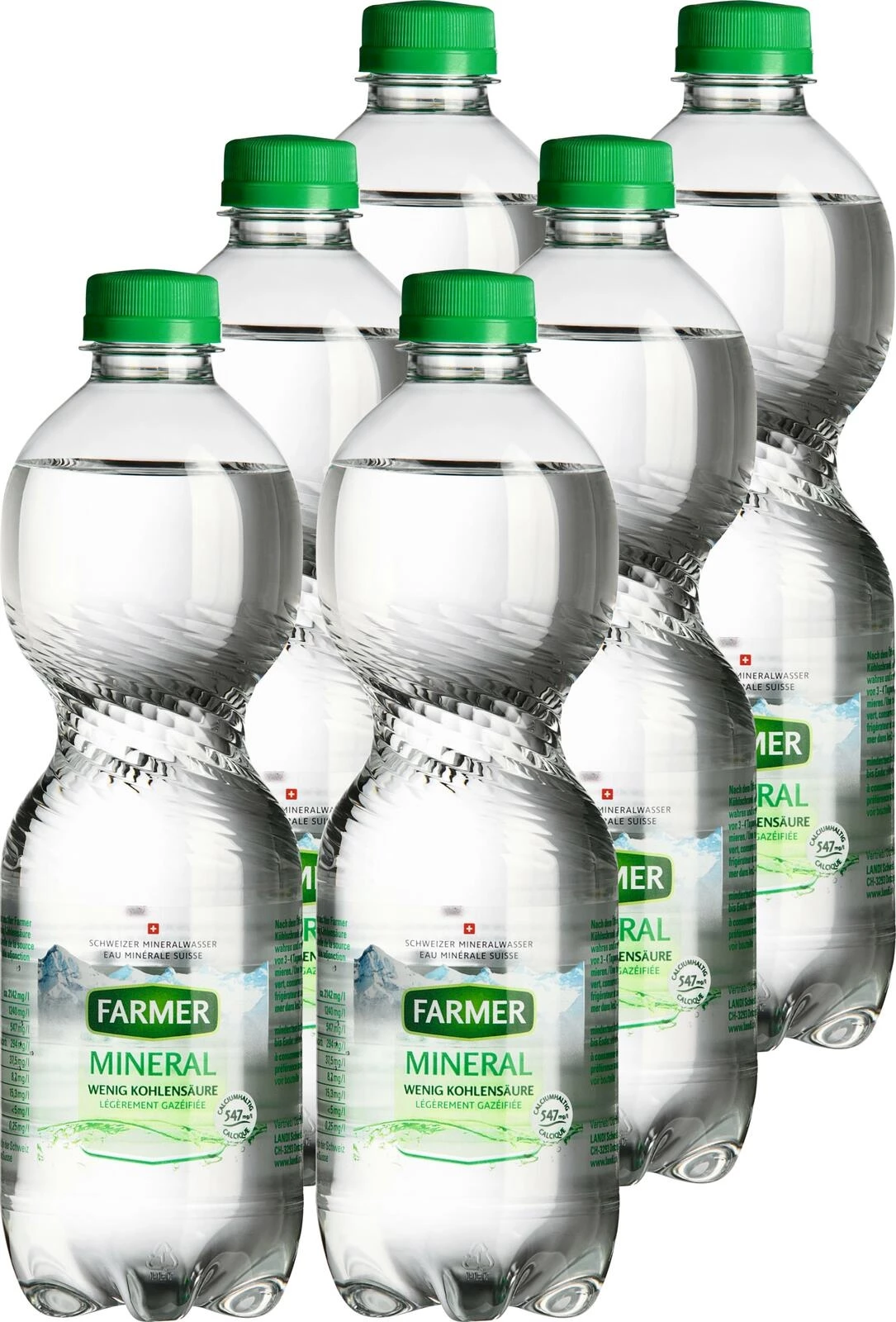 Mineralwasser Farmer grün 6×50cl