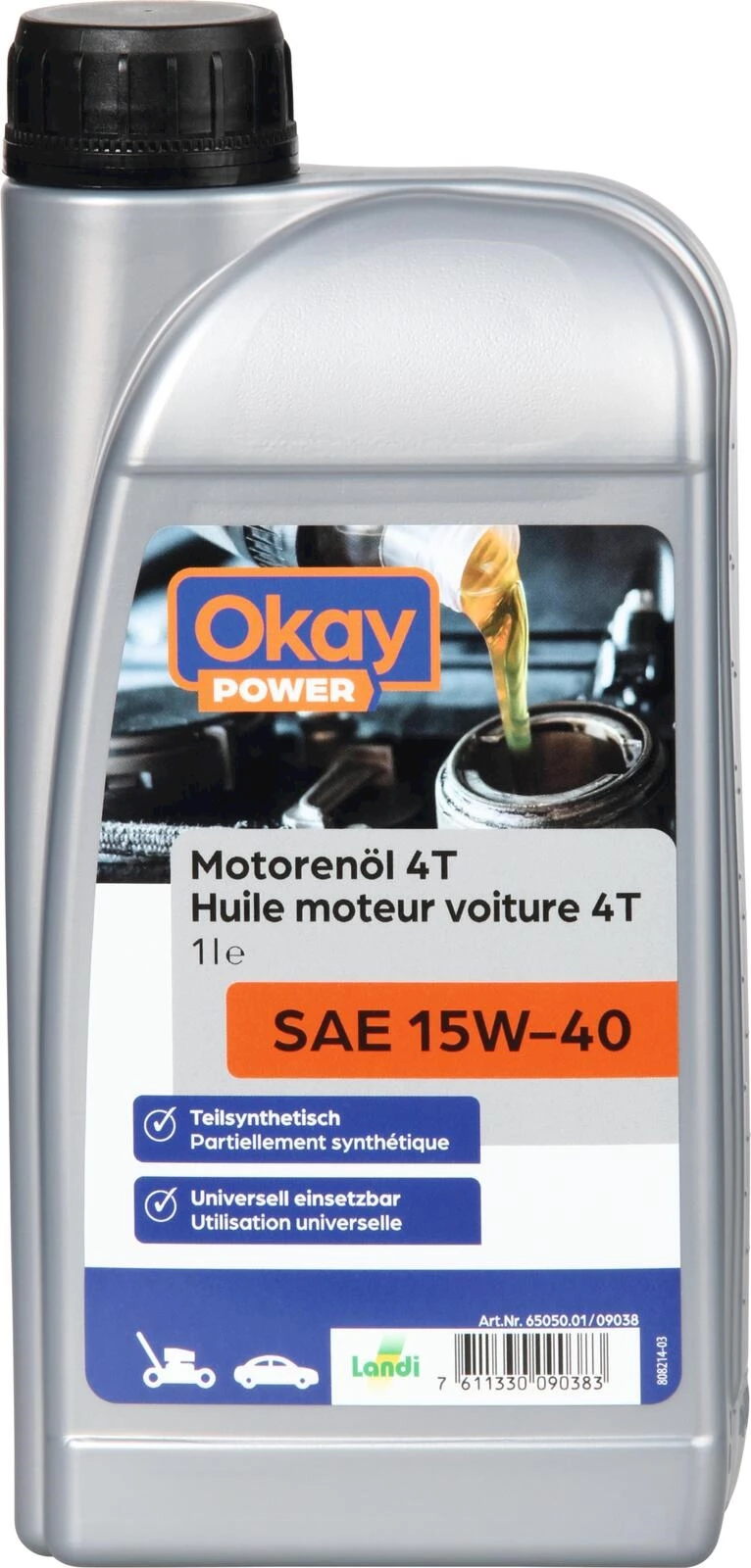 Voiture h. moteur 15W-40 Okay 1 l