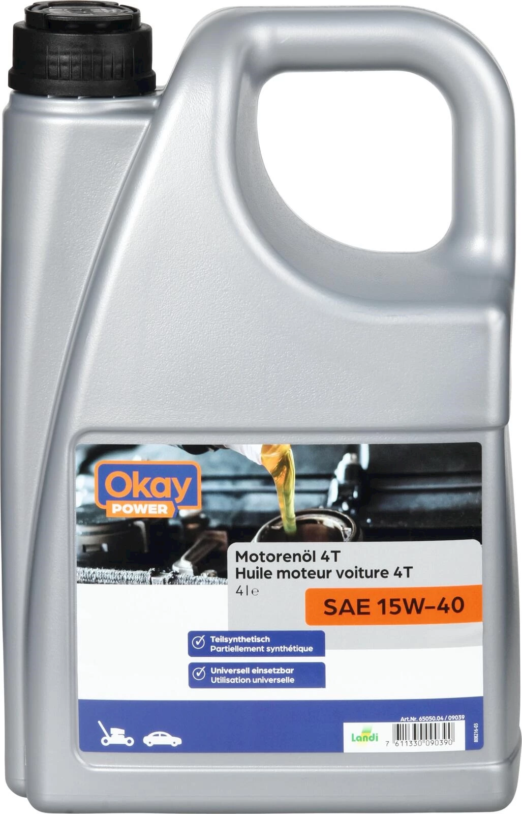 Huile mot. voit. 15W-40 Okay 4 l