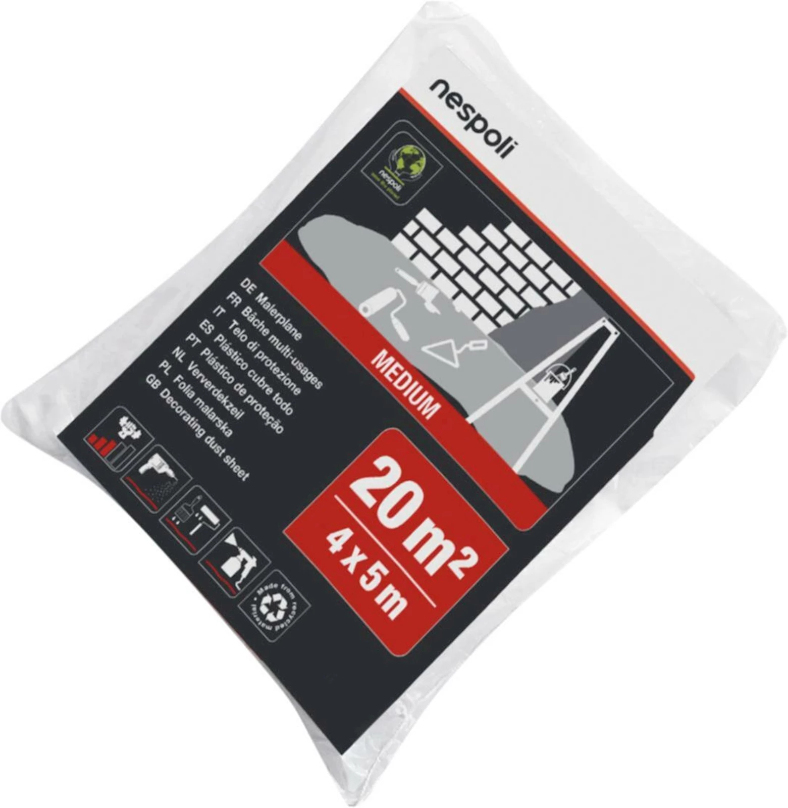 Maler Abdeckfolie 4 × 5 m