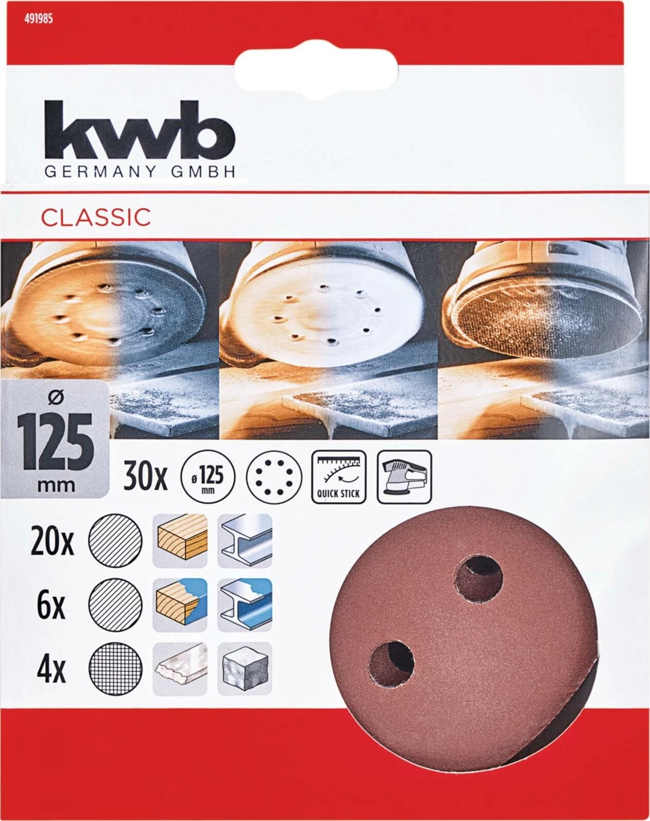 Q-Stick Scheiben 125 mm