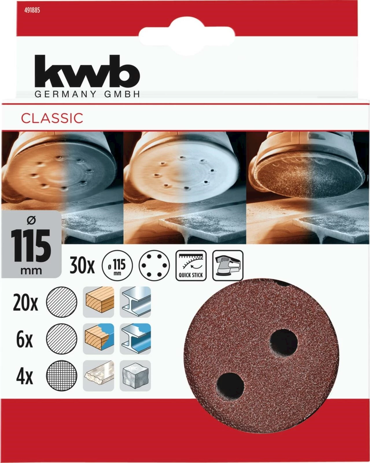 Q-Stick Scheiben 115 mm