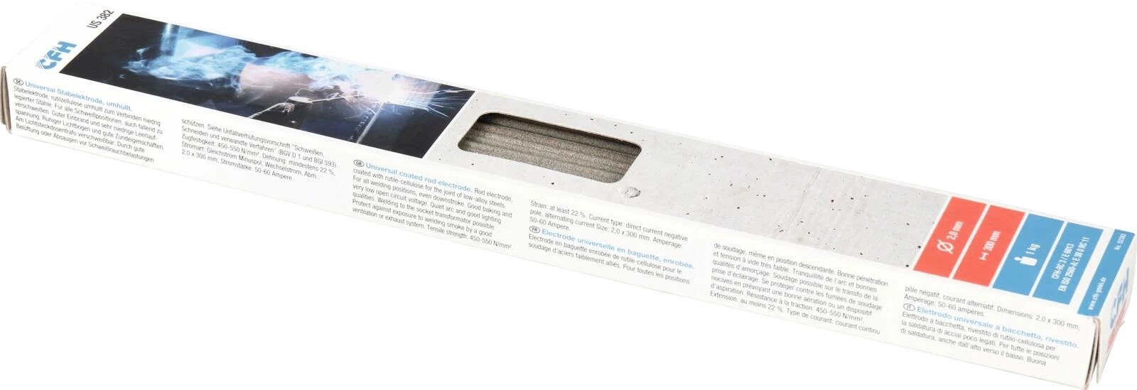 Baguette d'électrodes 2 × 300 mm