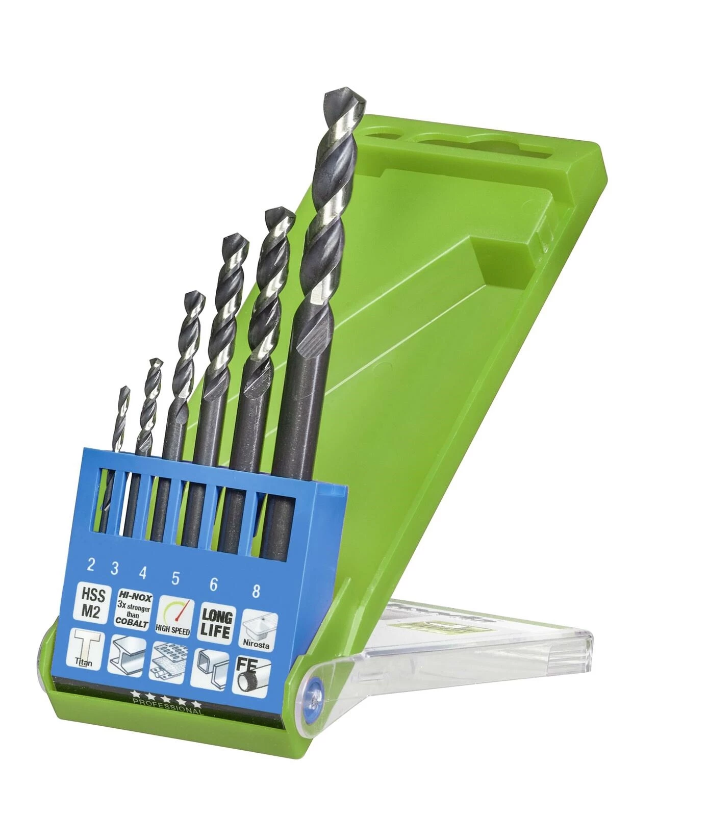 HI-NOX Bohrer 2-8 6tlg HSS