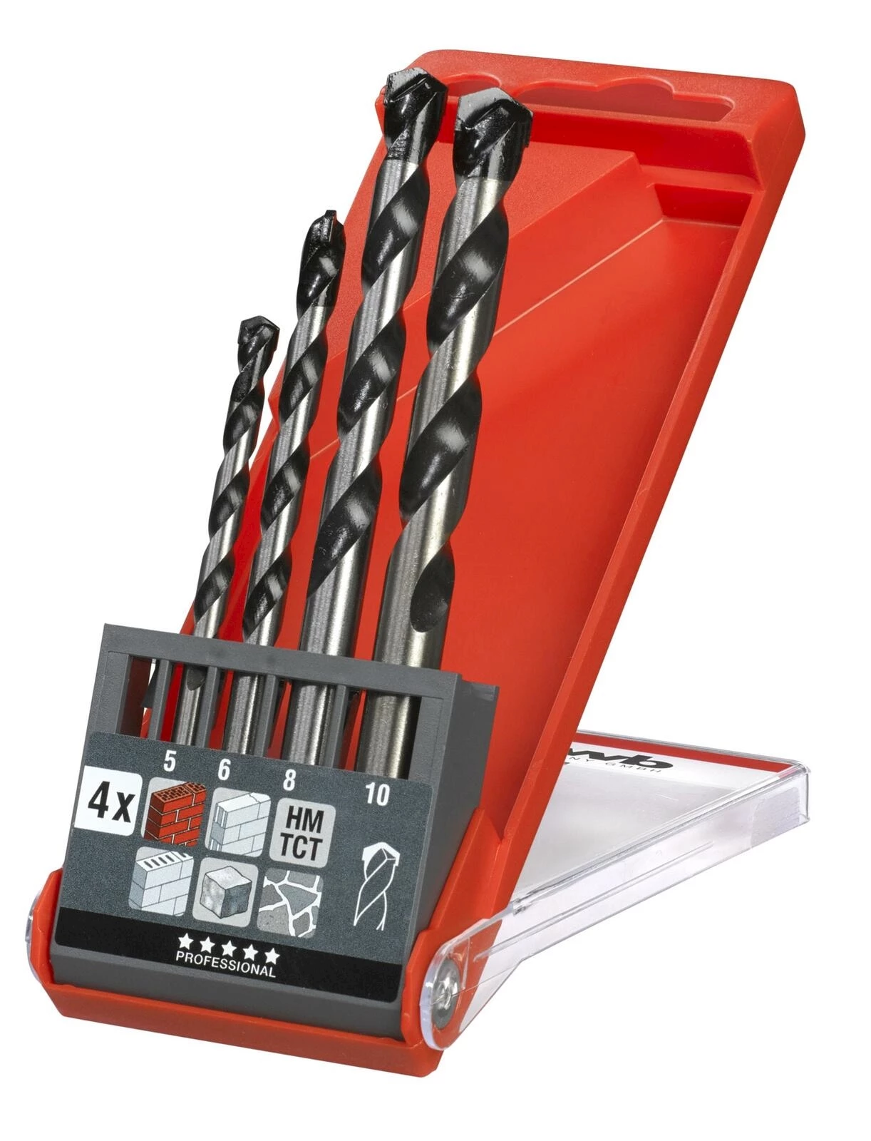 Betonbohrersatz 5-10mm HM 4-teilig