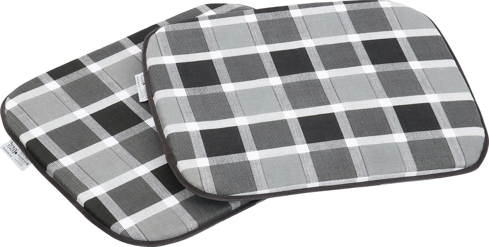 Hockerkiss. 2er P. karo 42×37×2 cm