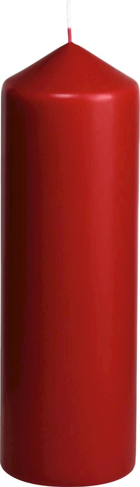 Bougie cyl.  9,2 × 30 cm rouge antique