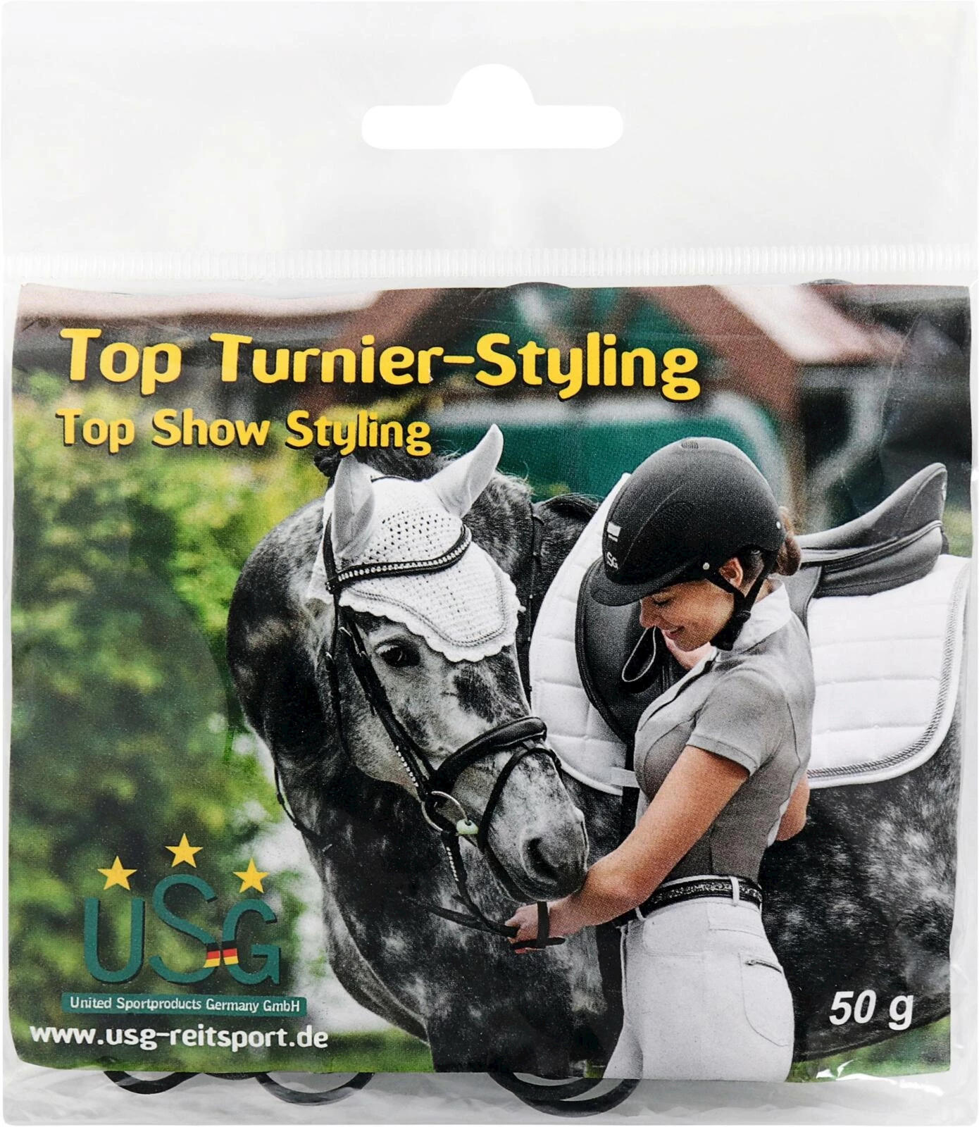 Mähnengummi schwarz