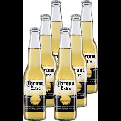 Corona Extra Bier 6 × 33 cl