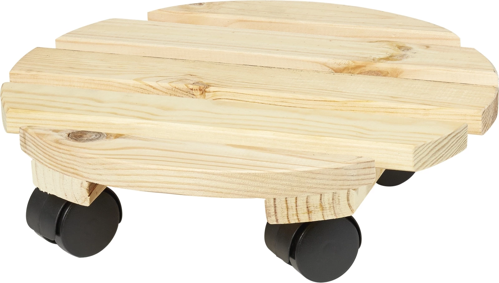 Pflanzenroller Holz rund 30 cm