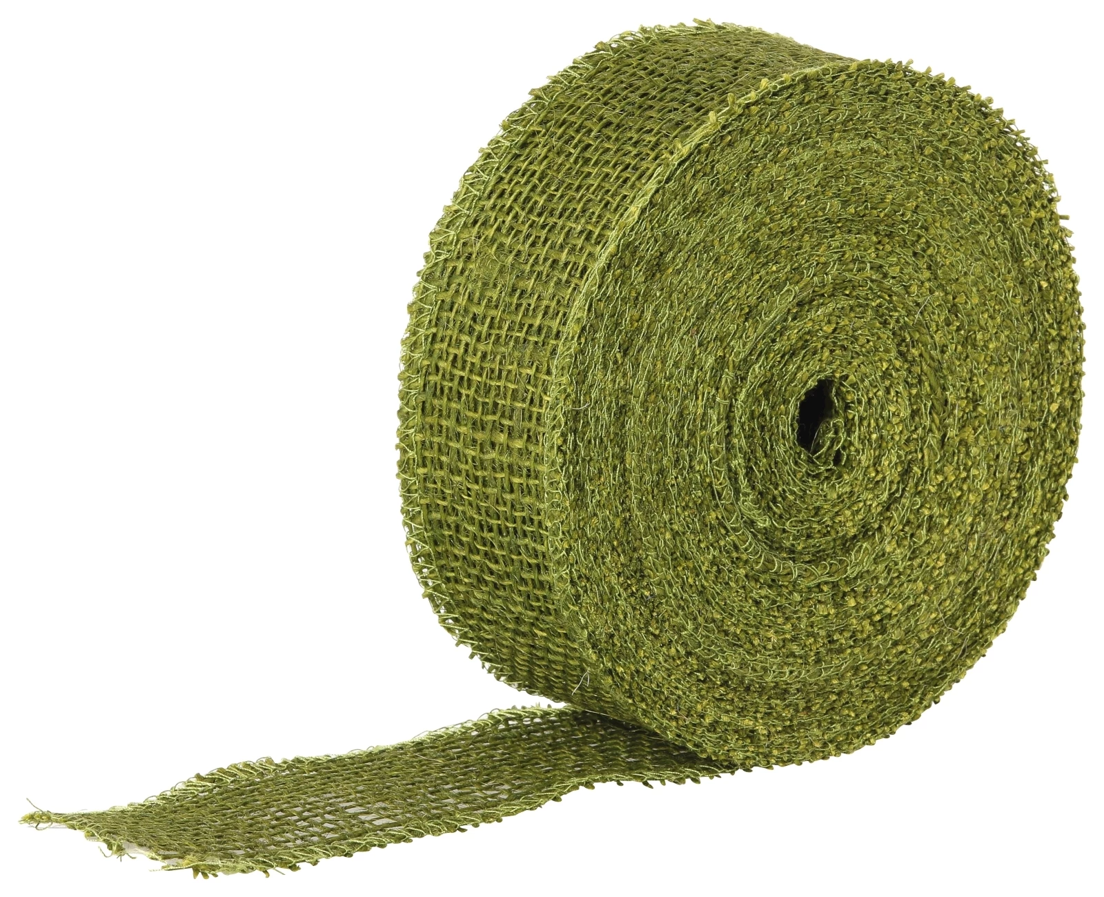 Bande en jute vert foncé 5cm×20m