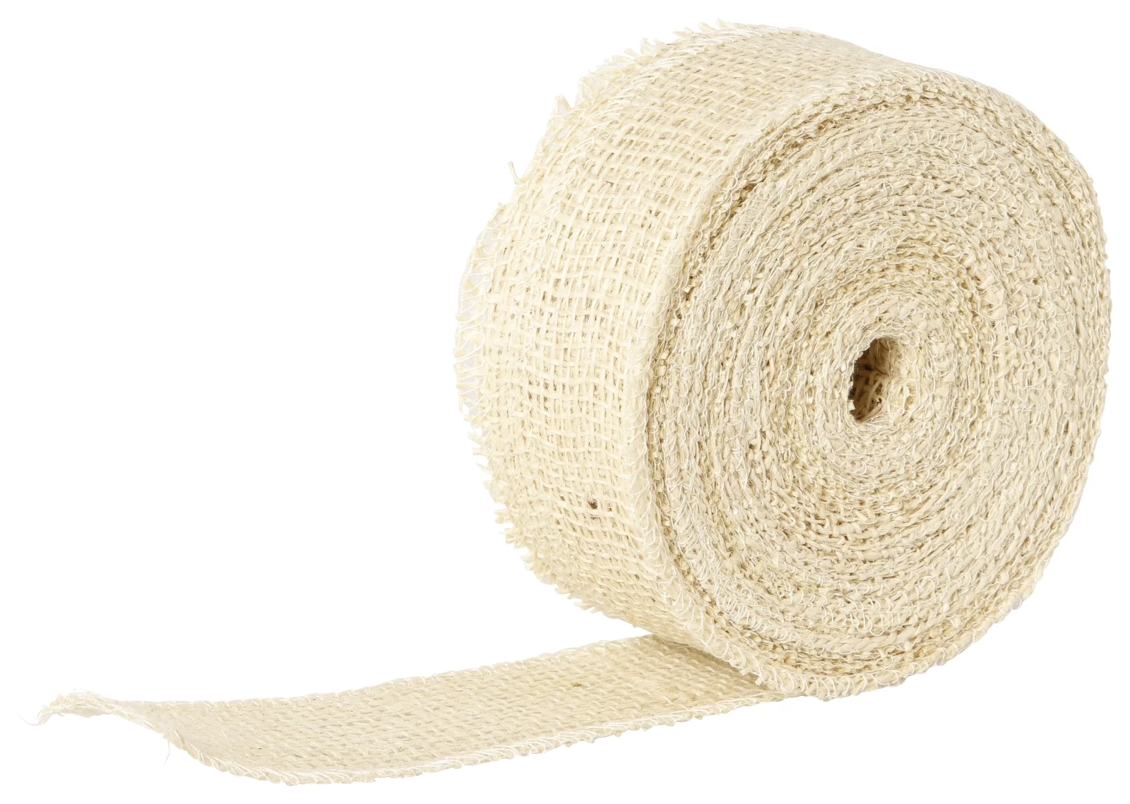 Bande en jute blanchie 5cm×20m