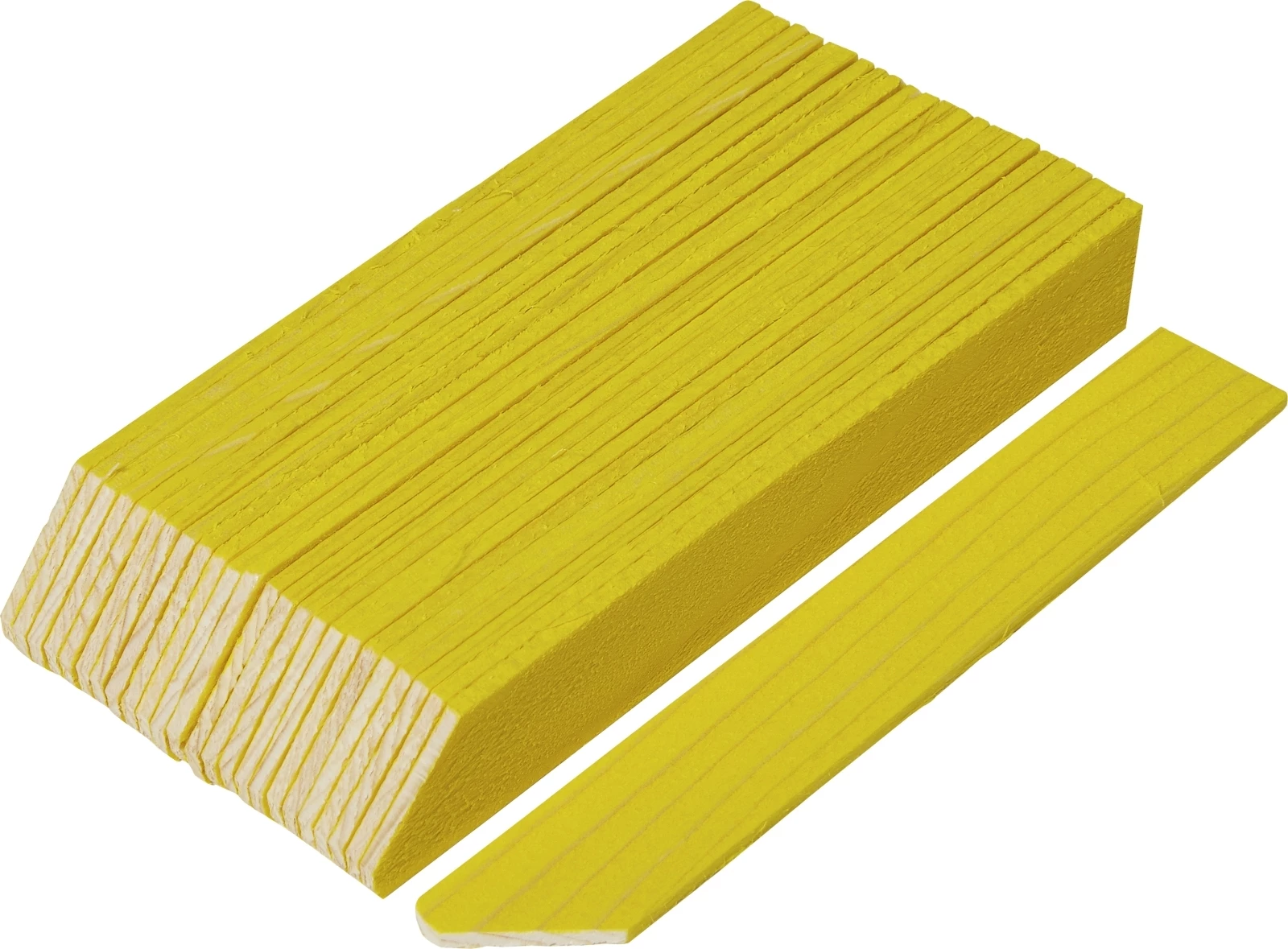 Holzetiketten gelb 12 cm
