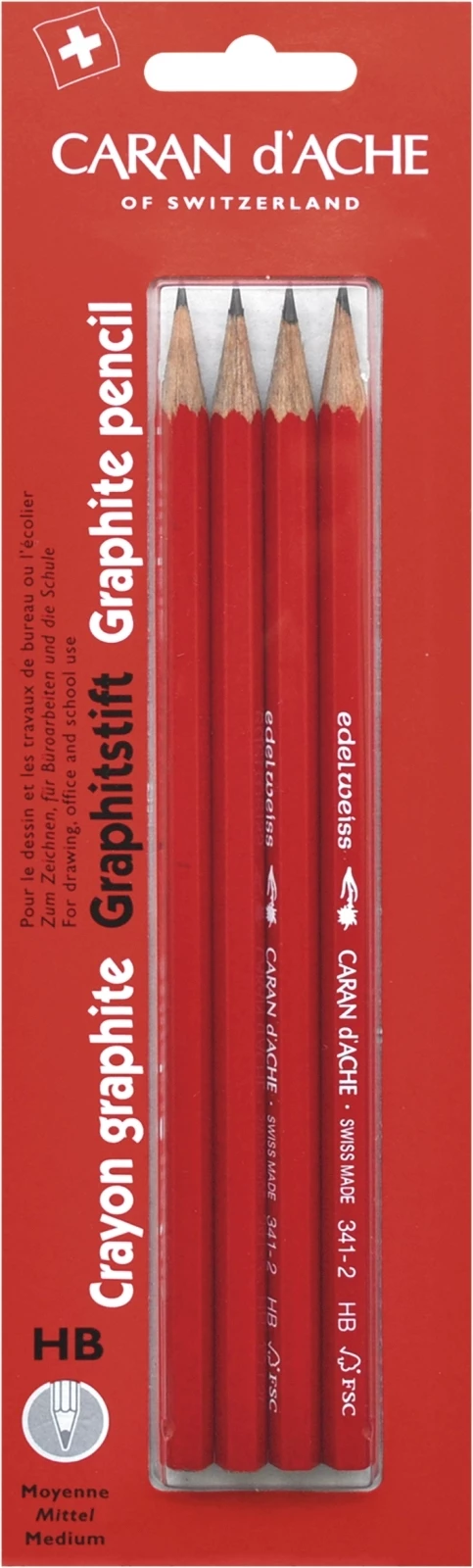 Crayon Caran d'Ache 4 pièces