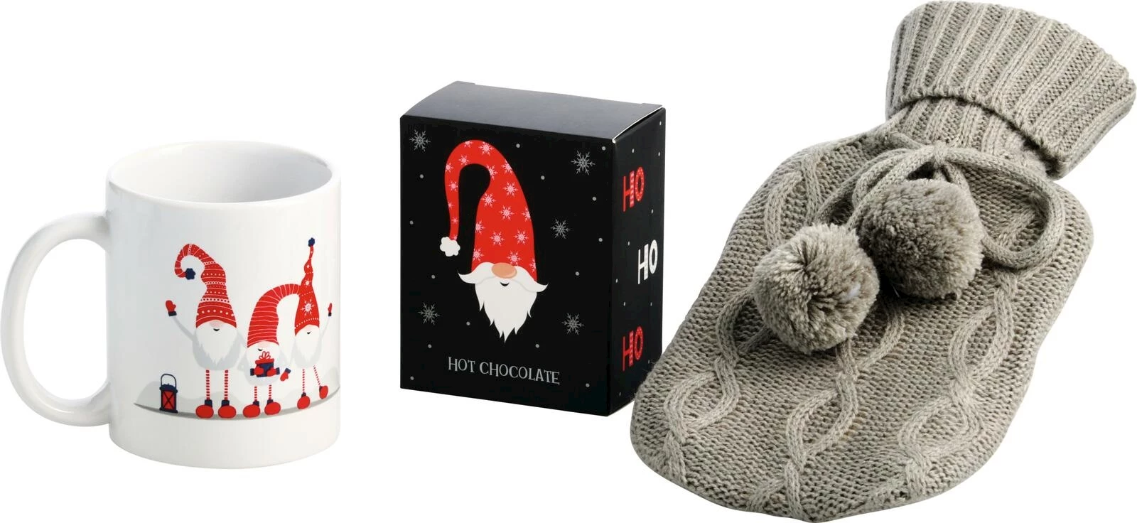 Tasse avec bouillotte et hot chocolate