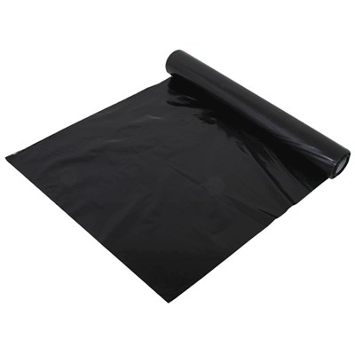 Plastique noir 160 My, 6 × 25 m