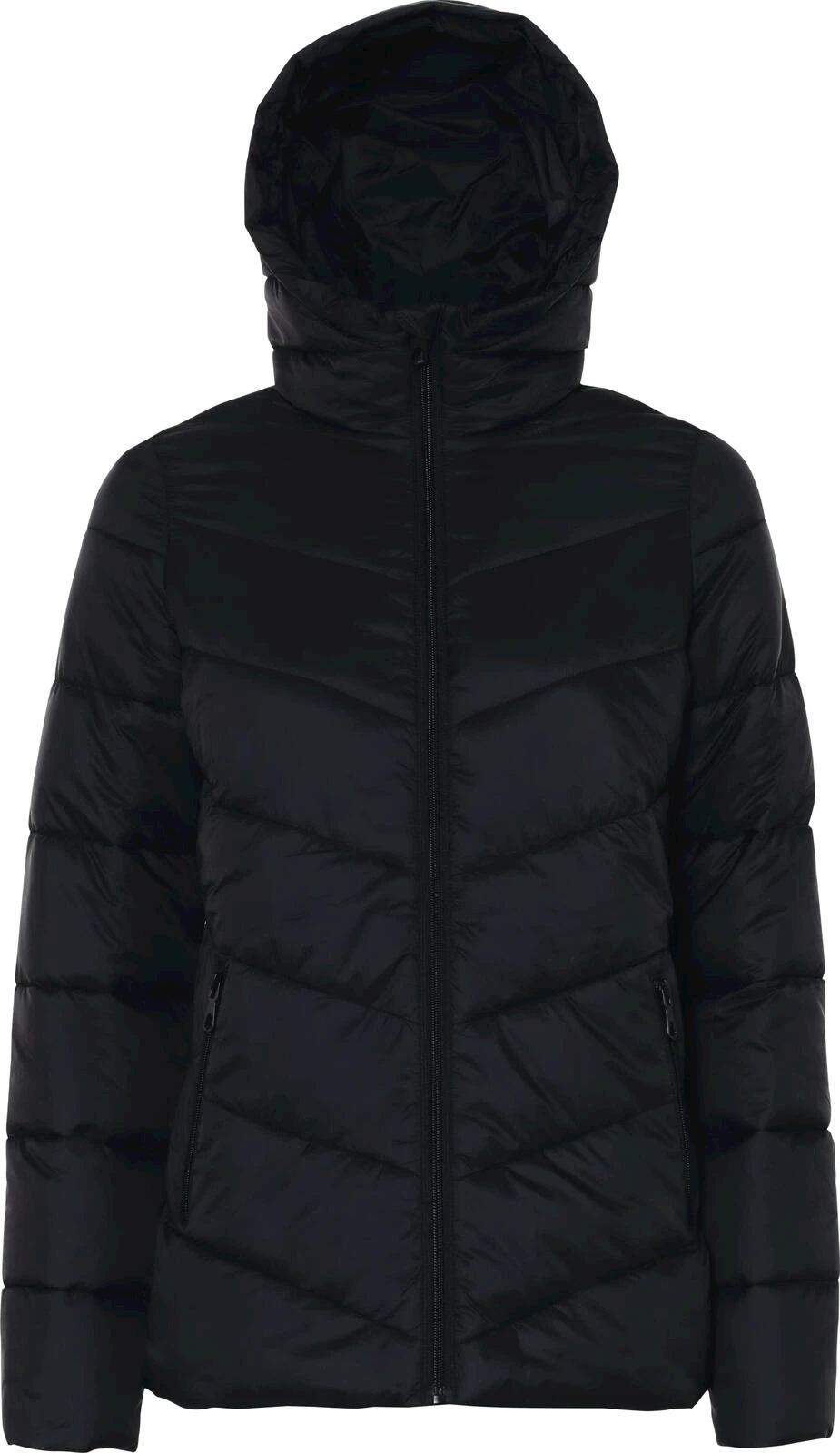 Manteau Matelassé Femme Firetrap - Coupe Grille, Couleur Noire (toutes Tailles)