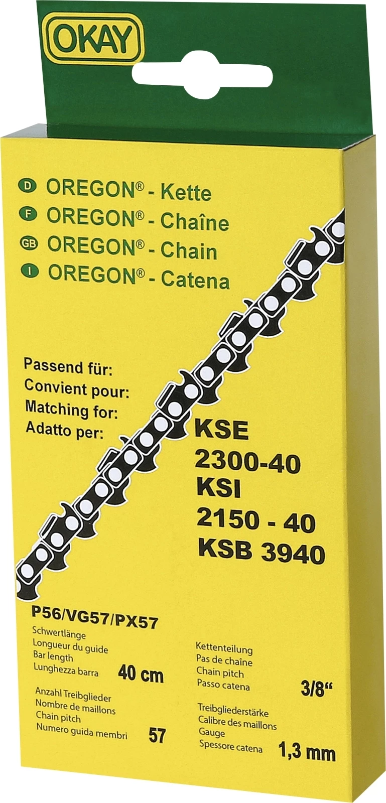 Kette mit 57 Treibglieder