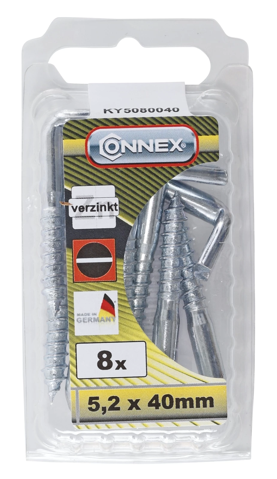 Schlitzschraubhaken verz. 5,2×40 8S